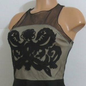 🖤Mustard Seed Peplum Embroidered Sheer Top